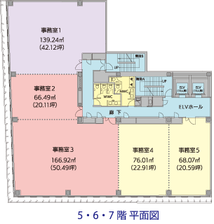 5・6・7階　平面図