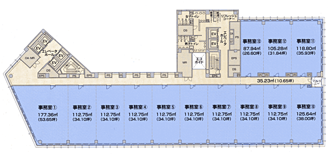 基礎階賃質平面図